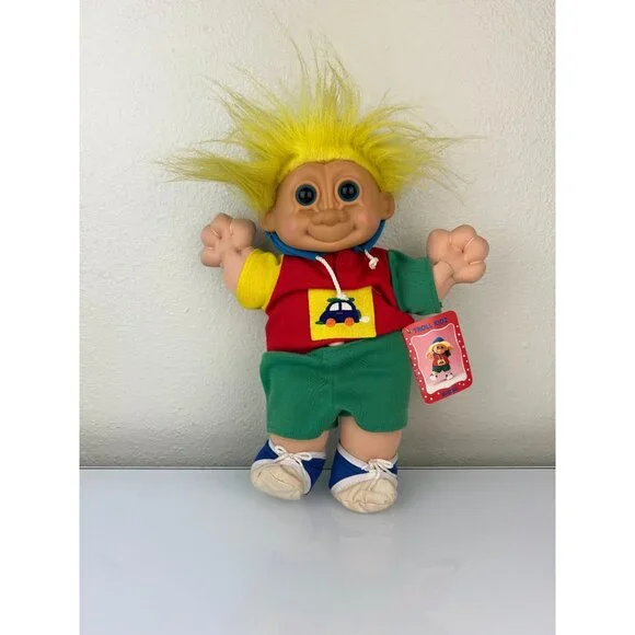 Troll Kidz "Buster" by Russ Stuffed w/ Tags Hoodie Vintage Toy Collectible Doll - Picture 2 of 16